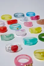 Molde de silicona para joyería, molde transparente para anillo de dedo, redondo de silicona, forma de gato, herramientas de fabricación de joyas, 1 ud.