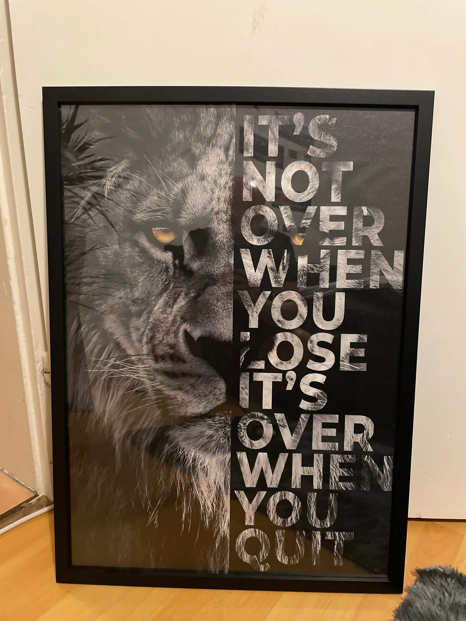 CLEAN SPORTS® Poster Motivazionale 'Mindset Is Everything' – Leone Cucciolo E Riflesso – DIN A1 (59,4x84,1 Cm) – Stampa Opaca - 2