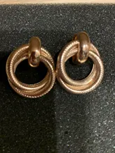 Nuevo México Clip en pendientes No perforado para mujeres Vintage de oro de la Declaración redondos de geometría auriculares joya Clip brinco femenino fiesta regalo