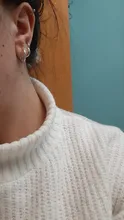 Pendientes de aro de Plata de Ley 925 para mujer, con hebilla de hueso del oído, redondos, aros, anillos aretes, joyería
