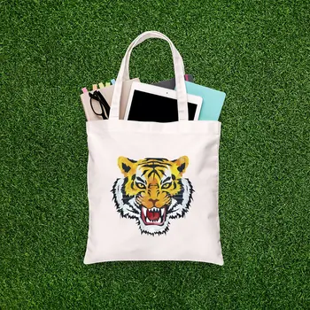 

Angemiel Bag Wild Tiger Picture Shopping Beach Tote Bag