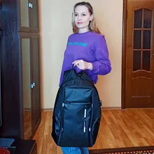 CEAVNI-Mochila impermeable con carga USB para hombre, bolsa de negocios informal Oxford para ordenador portátil de 15,6 pulgadas