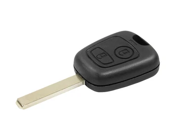 

Remote Key shell 2 buttons with blade VA2 battery on without Transponder chip for Peugeot Citroen C1 C2 C3 C4 c5 Toyota