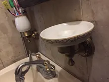 Faucet Towel-Ring Paper-Holder Soap-Dish Toilet-Brush Bathroom-Accessories Bath-Rack