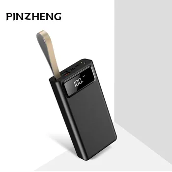 

Lanyard Design Power Bank 20000mAh Type C USB Portable Charger Large Screen Digital Display Fast Charge Mobile Phone Powerbank