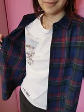 Plaid Shirt Blouse Women Tops Blusas Long-Sleeve Loose Flannel Plus-Size Cotton New-Brand