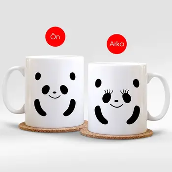

Personalized Cute Panda White Mug Cup