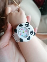 Relojes adorables de Gel de dibujos animados para niños y niñas, pulsera de cuarzo con correa de diseño único