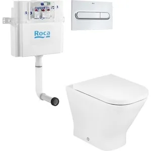 

Roca gap basic tank pec with Microlift seat, chrome button (893109000)