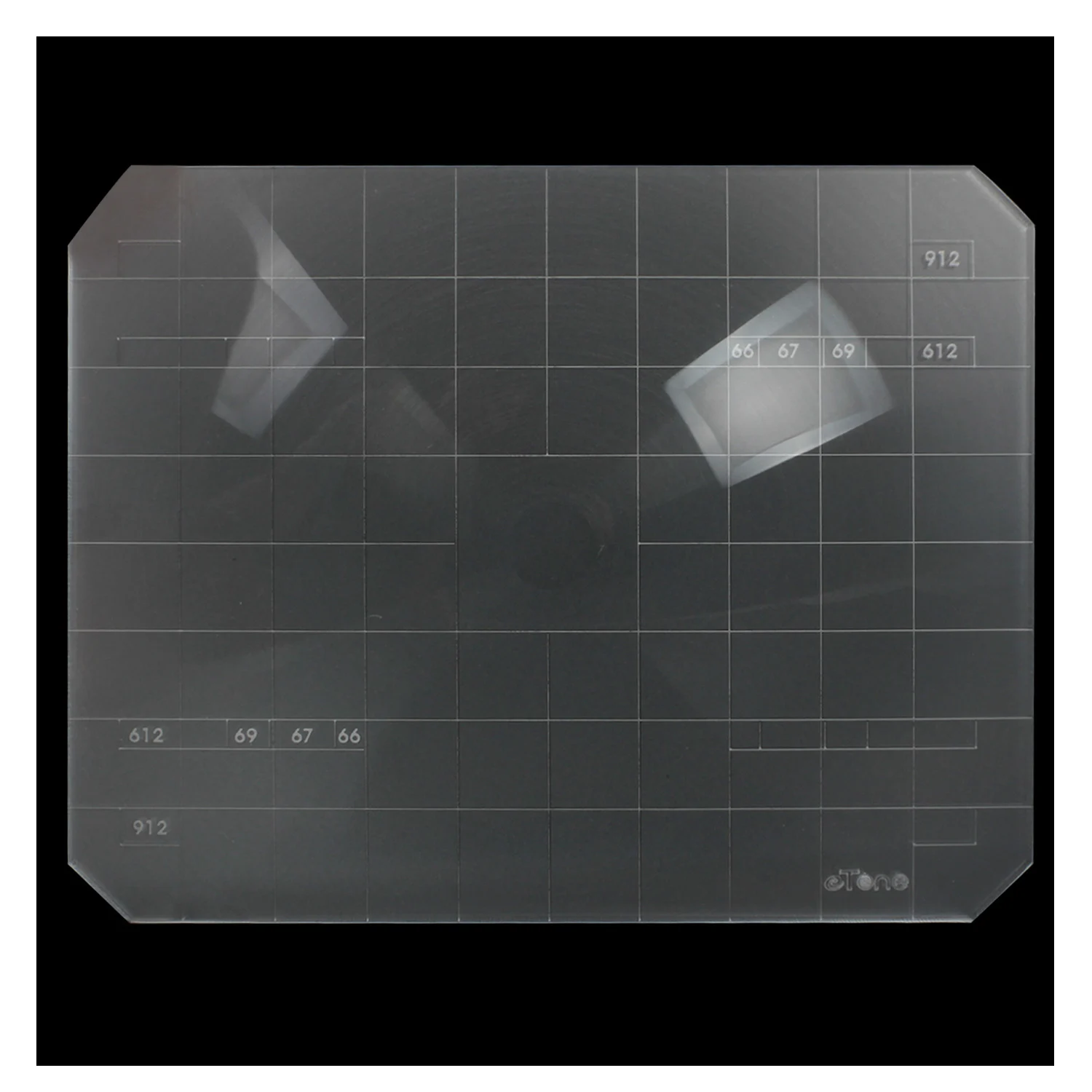 Toyo wista horsemanlinhof用の超高輝度2 in 1 4x5グラウンドガラス