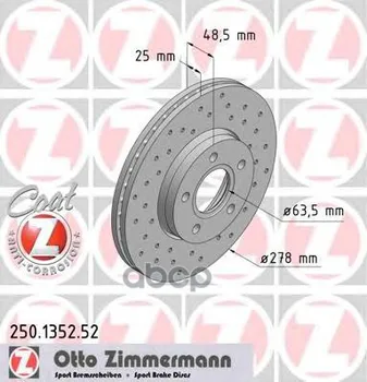 

TORM disc. Ford C-Max, focus 03- (sport Z) Zimmermann art. 250.1352.52