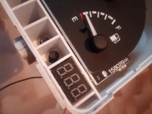 Mini Módulo de pantalla LED Digital, bricolaje, rojo y azul, voltímetro de DC2.5V-32V DC0-100V, medidor de contador de voltaje, Panel para motocicleta y coche