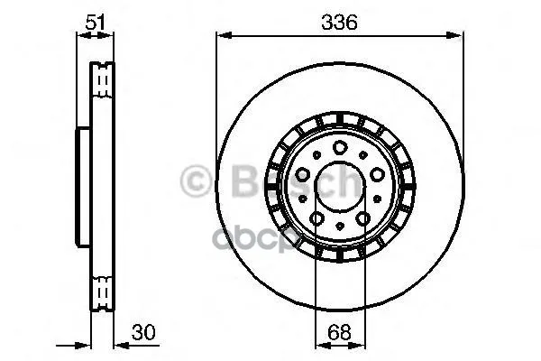 Диск Тормозной Volvo: Xc 90 02- Bosch арт. 0986479202