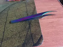 Pinzas antiestáticas de colores para extensiones de pestañas, conjunto de acero inoxidable para belleza, Kit de pinzas de maquillaje de precisión, herramientas de reparación