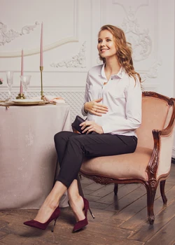 

Shirt "Dolores" for pregnant and lactating women; color: white