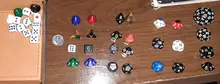 Bescon nuevo estilo dados poliédricos 3-de juego de dados D3 morir D3 dados 3 lados dados 3 de cubo 5 surtidos Color opaco