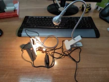 Desk-Lamp Book-Lights Clip-Holder Usb Led Reading Foldable Rechargeable Flexible Usb-Power-Supply