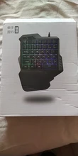 RedThunder teclado de juego de una sola mano RGB retroiluminado portátil Mini teclado de juegos control de juegos ergonómico para PC PS4 Xbox Gamer