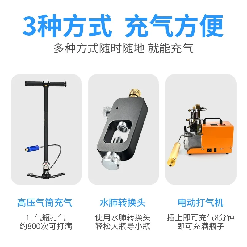 Underwater breathing apparatus, scuba diving equipment, gas cylinder, gill portable oxygen tank, full set of professional swimmi