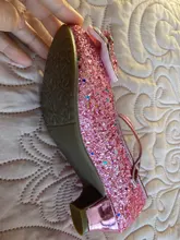 Zapatos de princesa para niñas, zapatillas con flores y brillantina para niñas pequeñas, incluye tacón alto y moño estilo mariposa, en azul, rosa y plata, talla 26-38