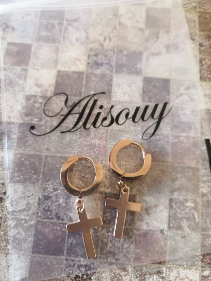Earrings with Cross pendant photo review