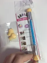 STZ-Juego de pinceles para uñas con degradado, brochas para manicura, Gel acrílico, purpurina, herramientas de punteo, n. ° 945-1