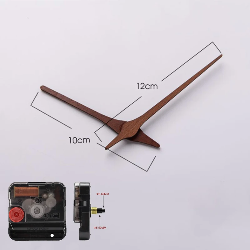 Professional Silent Clock Mechanism Clockwork Practical Seiko Shaft For 3D Wall Clock Walnut Pointer часовой механизм 12inch 