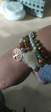 CHENFAN jewelry-pulseras bohemias para mujer, pulsera de piedras naturales, accesorios de ropa para mujer