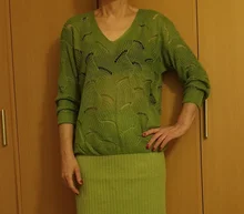 Suéteres de moda para mujer, suéter Sexy de algodón suave, suelto, cuello en v, de punto, tendencia fina, coreano, Tops sencillos y Chic
