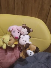 Plush-Doll Finger-Puppets Animals Hand-Cartoon Baby Theater Mini Children Educational