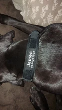 Collar de perro personalizado con grabado de nombre libre, hebilla de Metal fuerte, táctico, perro militar, con mango de Control, liberación rápida