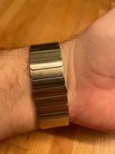 Correa de lujo para Apple watch, banda de 44mm y 40mm para iWatch de 38mm y 42mm, pulsera de reloj de acero inoxidable para Apple watch 5 6 se 3 4