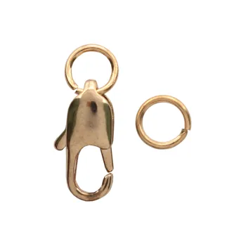 

4ar238 lock for beads carabiner with rings 12mm, 5 pcs/pack, Astra (gold)