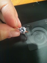 Anillos redondos de circonia cúbica AAA + para mujer, joyería de moda de Color oro rosa/blanco para mujer, compromiso, venta al por mayor, DWR333/R335