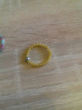 Anillo de Anillos de piedra Natural hecho a mano bohemio para mujer, con cuentas de acero inoxidable, multicolor, cuerda elástica, promesa de boda, ajustable