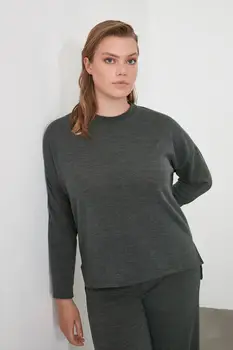 

Trendyol Knitwear Looking Bicycle Neck Knitted Blouse TWOAW21BZ0026