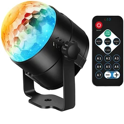 Lumières Disco de fête DJ Disco, projecteur LED, lampe stroboscopique, fête d'anniversaire, boîte de voiture, Bar, karaoké, son de noël activé 