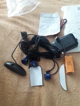 Eunavi 1set de Parktronic Kit de sensores de estacionamiento Led 4 6 8 sensores para todos los coches inversa asistencia Sistema de Control de Radar de marcha atrás