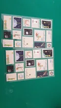 Washi-Juego de pegatinas Vintage, adhesivo de papelería sello matasellos, setas del Principito, etiqueta decorativa Diy para Álbum de Scrapbooking