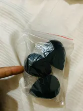 Aplicador de maquillaje negro, esponja supersuave, licuadora de polvo, base suave, contorno, difuminado