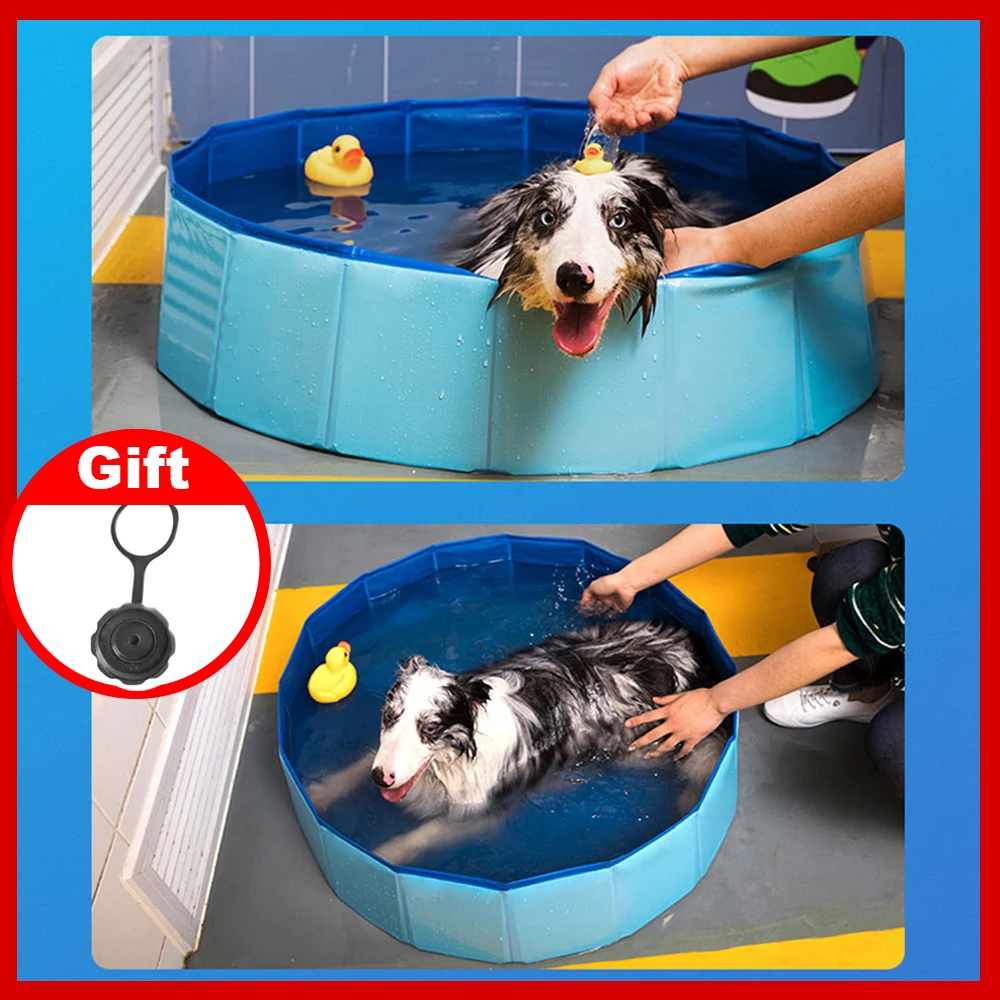 Dog Pool Foldable Dog Swimming Pool Pet Bath Swimming Tub Bathtub Pet