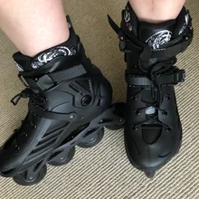 RS6-patines en línea profesionales para adultos, zapatos de patinaje sobre ruedas para adultos, deslizantes, patines de talla 35-46, zapatillas de SEBA