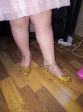 Chicas zapatos de niños sandalias de cuero de lentejuelas de la princesa niños sandalias de fiesta zapatos 26-38 vestido de los niños Zapatos de tacón alto zapatos