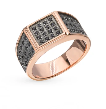 

Silver ring with cubic zirconia sunlight sample 925