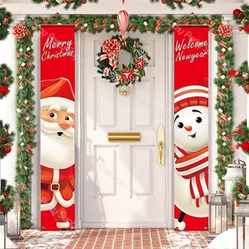 

Christmas Door Banner Christmas Decor For Home Outdoor Merry Christmas Door Deco 2020 Xmas Ornaments Natal New Year 2021 Navidad