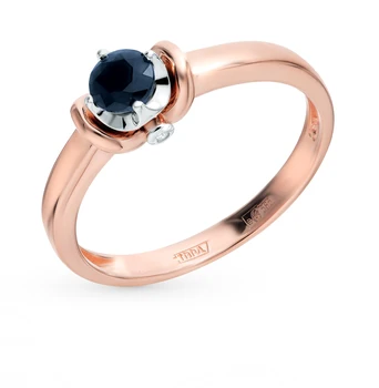

Gold ring with sapphires and diamonds sunlight sample 585