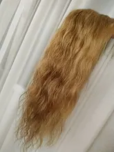 Shumeida-pelucas con minimechones de encaje frontal, pelucas de cabello humano peruano Remy, Color rubio miel degradado, 13x6