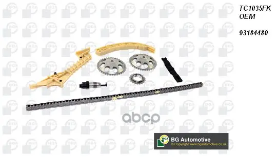 Комплект Цепи Грм Saab 9-3/9-5 2.0-2.3 B203/B235 97 Bga арт. TC1035FK