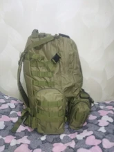 Mochila táctica de 50L para hombre, bolsa táctica deportiva Molle 4 en 1, para senderismo al aire libre, escalada, ejército, Camping