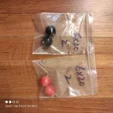 2 uds negro o rojo de plástico M4/M5/M6/M8/M10/M12 M14/M16 hilo En forma de bola sujeción de cabezal perilla de tuercas